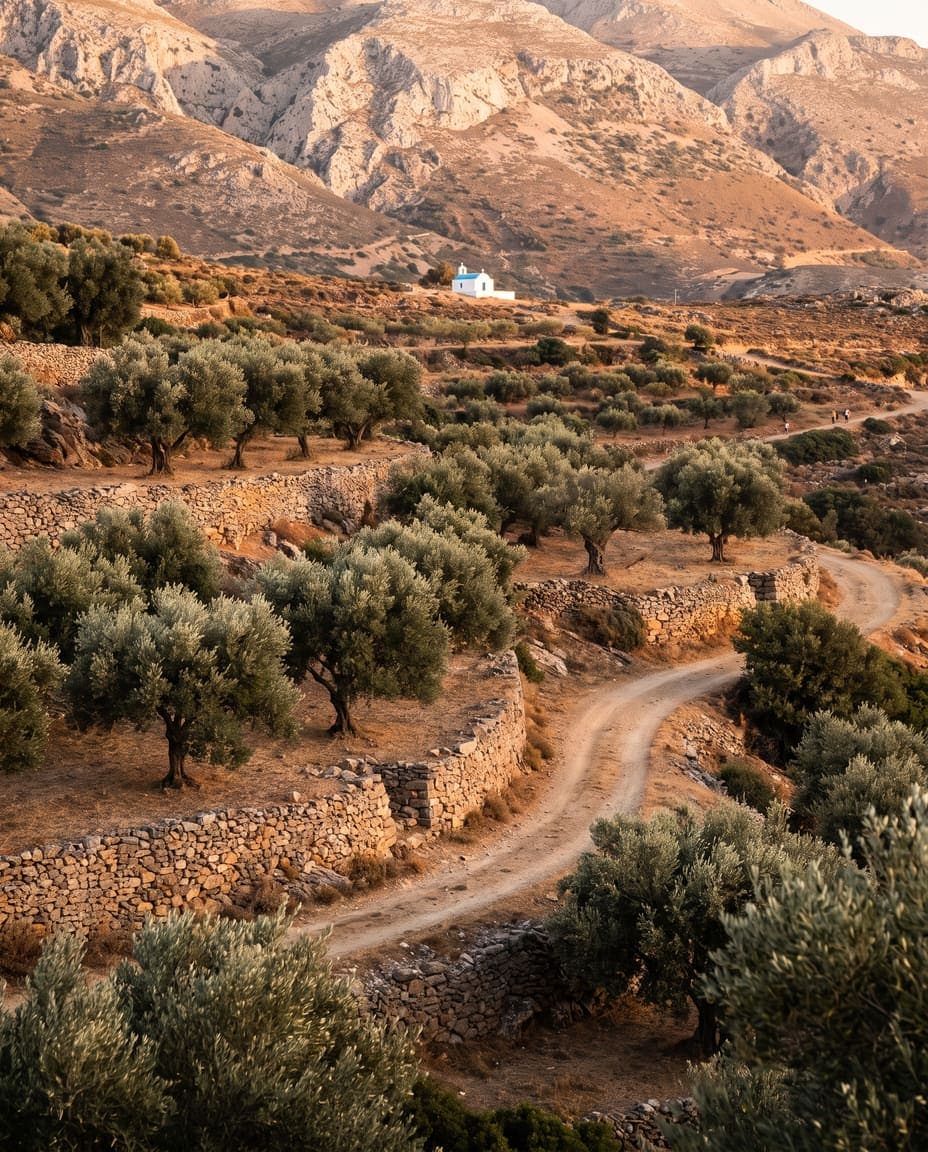 Portul istoric din Agios Nikolaos, Creta, la apus